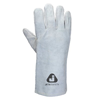 JWK101 Light 10/XL Перчатки сварщика Jeta Safety с крагой из спилковой кожи без подкладки, цвет серый (упак. 12 пар)